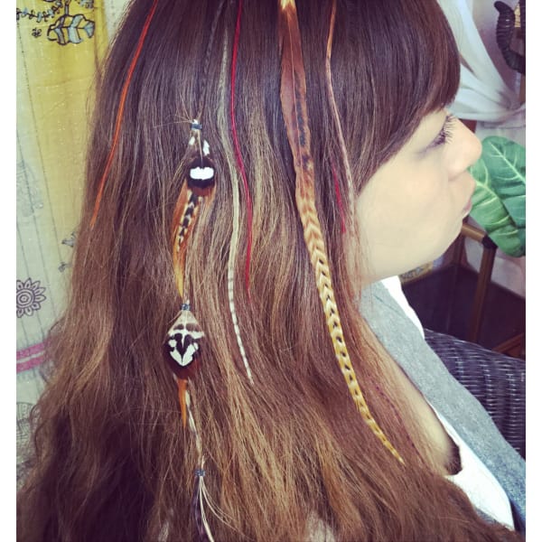 フェザーエクステ ドロップフェザー