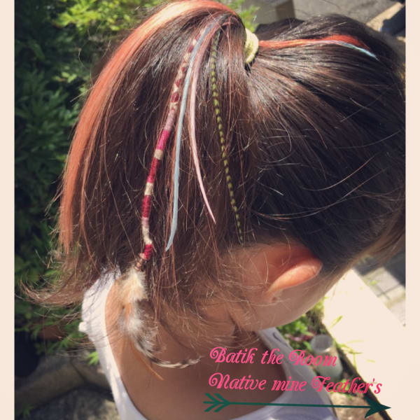 キッズ ヘアラップ+フェザー+エクステメッシュ