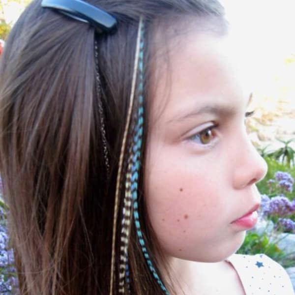 キッズ フェザーエクステ