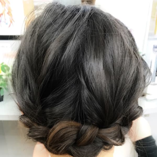 ヘアセットアップ【三つ編み】|サロンドふじた