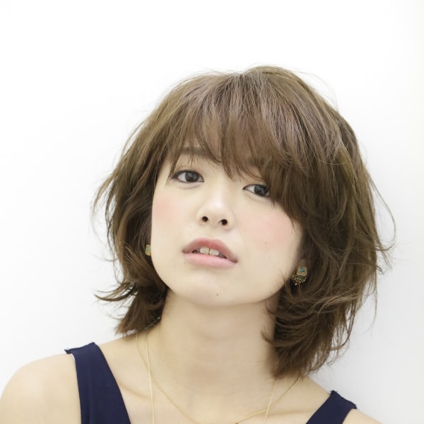 くしゃくしゃボブがかわいい★無造作レイヤーボブ★