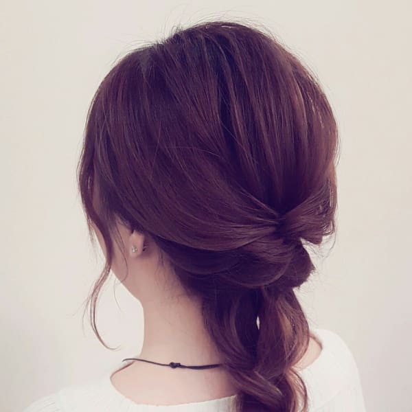 ゆる編みダウンスタイル