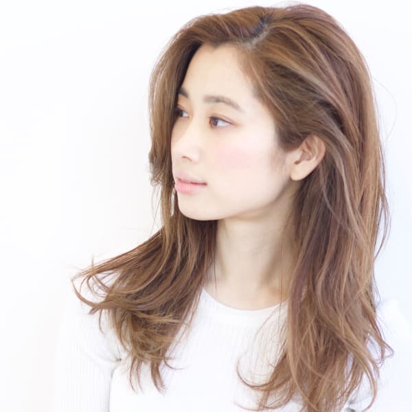 中村アン風かきあげナチュラルデジタルパーマ AKI-91