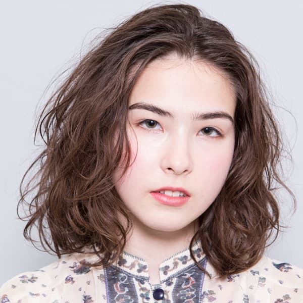 ドライ パーマ ウェーブスタイル