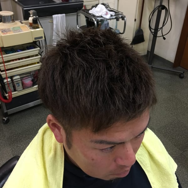 春カラー、ツーブロショート|ヘアーサロン タム