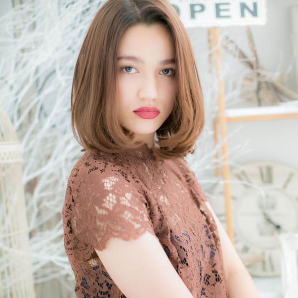 リラクシーな艶ミディ