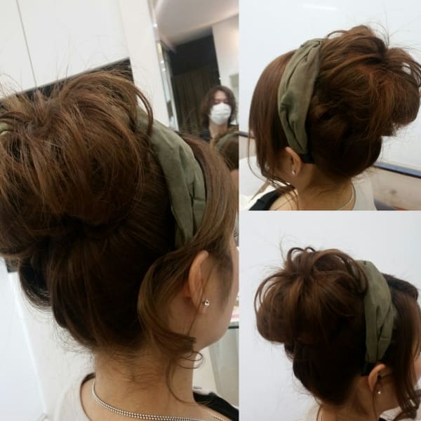 ゆるふわオシャレおだんご