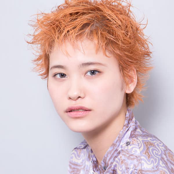 【merci】ペールカラー マニッシュ ショート