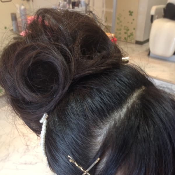 お団子ヘア|Happiness