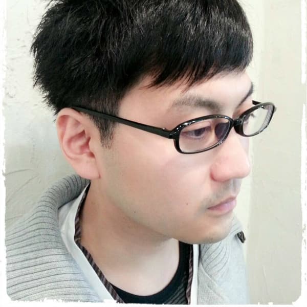 ≪自然な前髪縮毛!!×爽やかmen's short≫