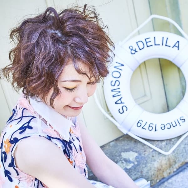 外国人風ぐしゃ巻きショート