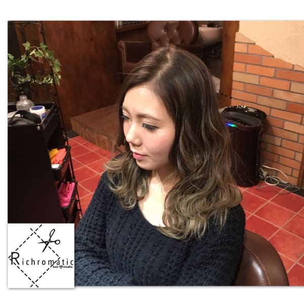 外国人風グラデーションカラー|Richromatic hair studio