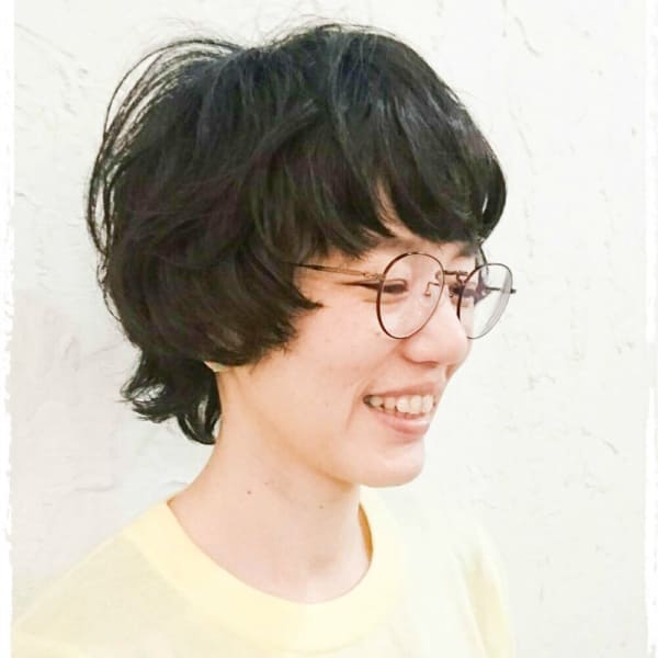 ≪簡単スタイリング*×無造作パーマくせ毛風マッシュショート≫