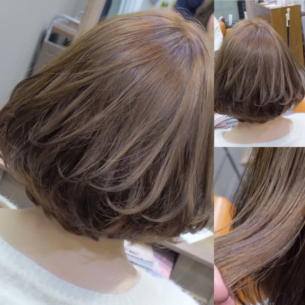ブルーアッシュ　ボブ|hair atelier ANELLO