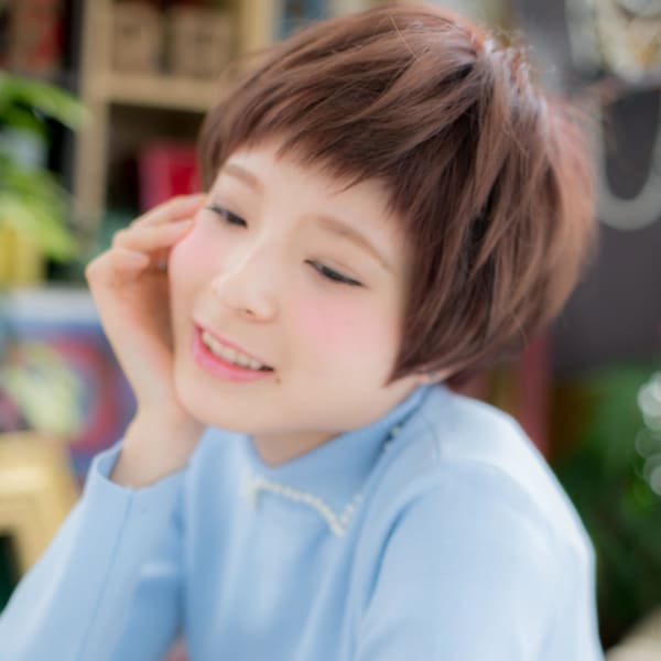 ピンクカラー★ガーリーショート