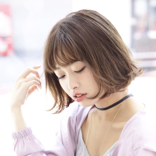 セピアアッシュボブ