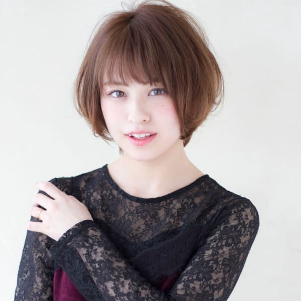 おとな可愛いひし形ショート