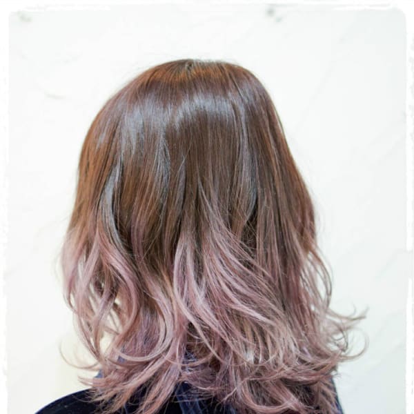 【Reir下北沢】*+バレイヤージュ+ピンクラベンダー+*