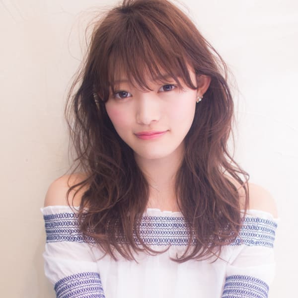 フレアーな小顔ひし形ロング T−227