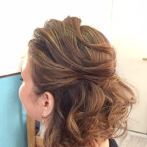 リーゼントスタイル★ハーフアップアレンジ