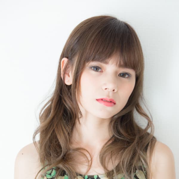 ナチュラルWカラー＋ガーリーウェーブ＋トリートメント