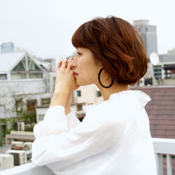 大人かわいいパーマボブQue hair高橋