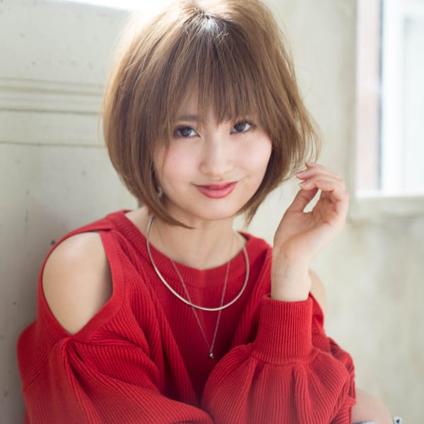 小顔☆顔まわりを包み込む柔らかミディアム