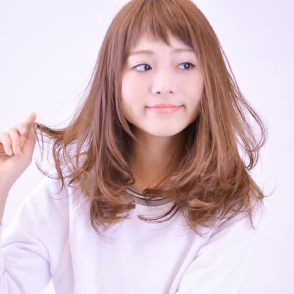 ショートバングワンカールセミディ