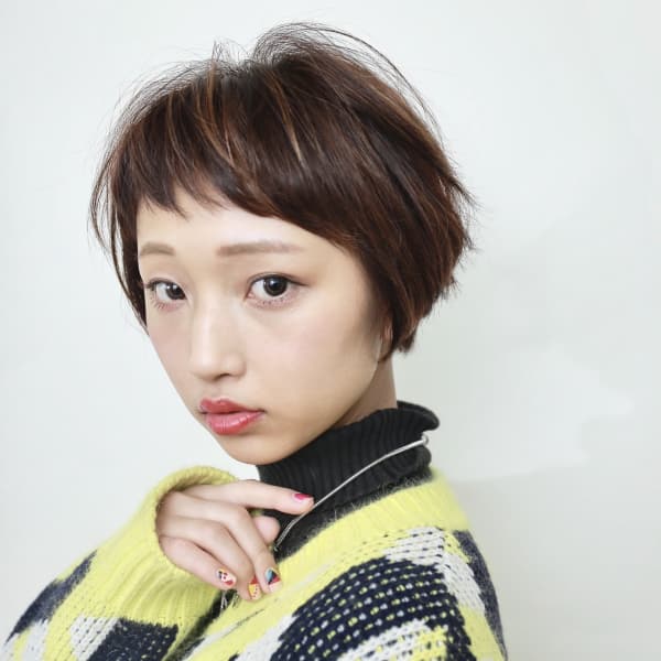 マッシュショートバング