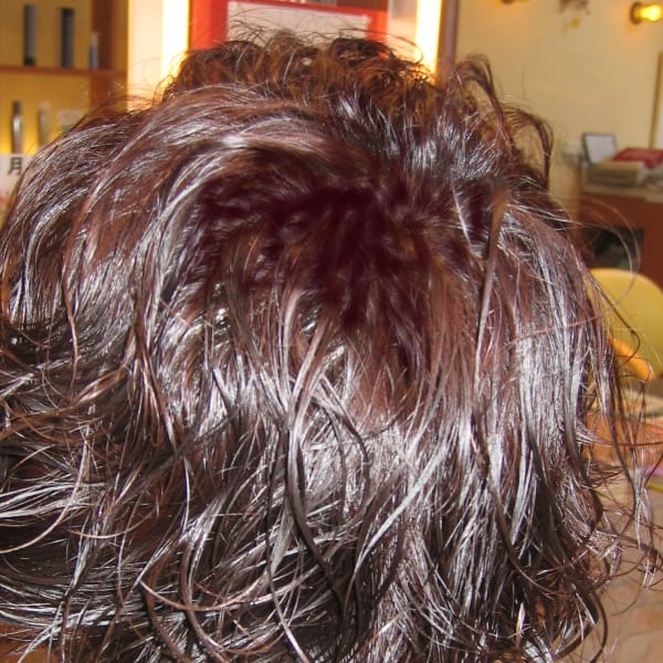 パーマ+ツヤカラー