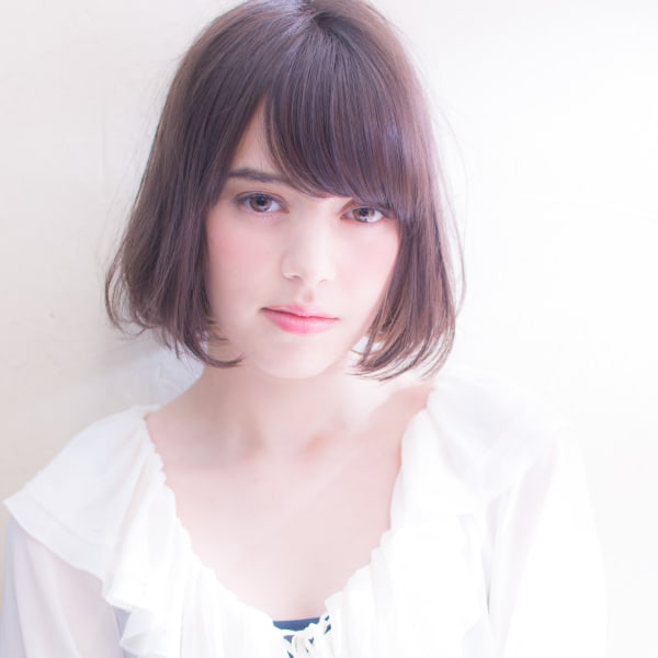 簡単にスタイリングが決まるやわらかボブ♪ T-239