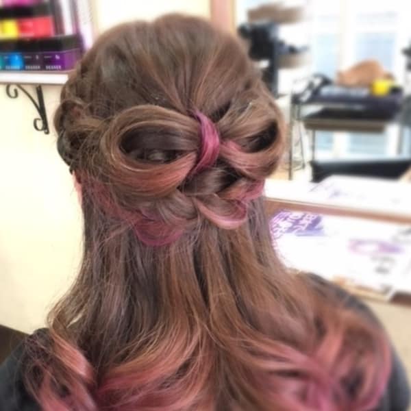 リボン☆ハーフアップ