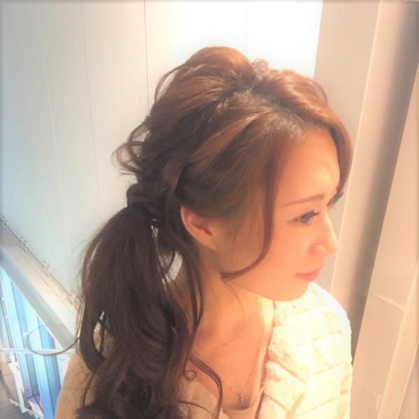 編み込み一つ結び(^o^)/