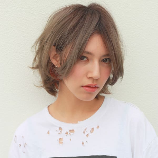  外国人風グランジショート|Door Bell hair Living