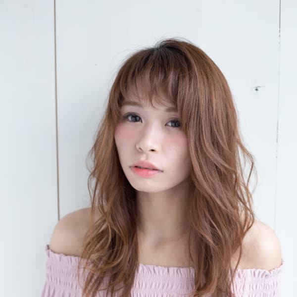 ニュアンスカールセミロング