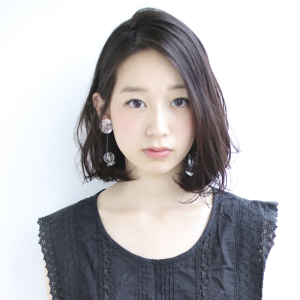 大人の愛さ前下がりボブ デジタルパーマ【y−170】