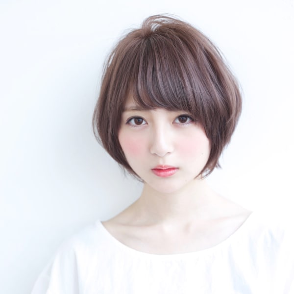 ラベンダーグレージュフェミニンショート【N-600】