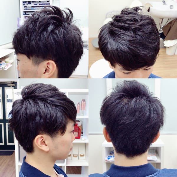 黒髪ツヤショート