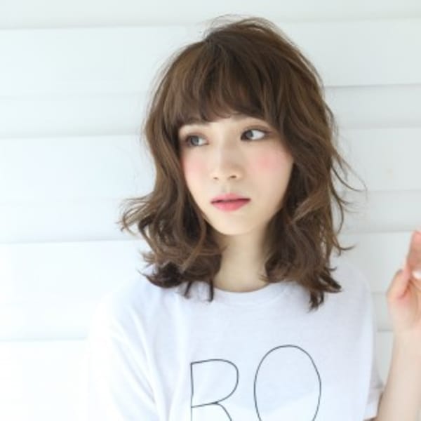 【6ページ目 オススメ順】40代/パーマ/セミロングの髪型・ヘアスタイル 楽天ビューティ