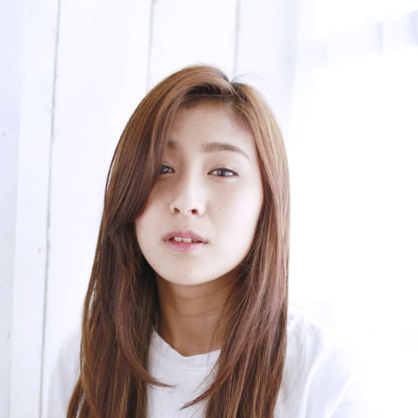 前髪かきあげストレート|PRISM hair design