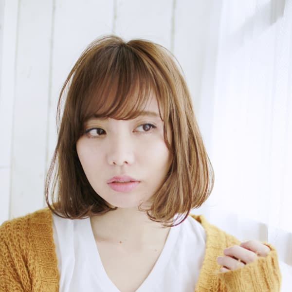 透けバングふんわりボブ|PRISM hair design