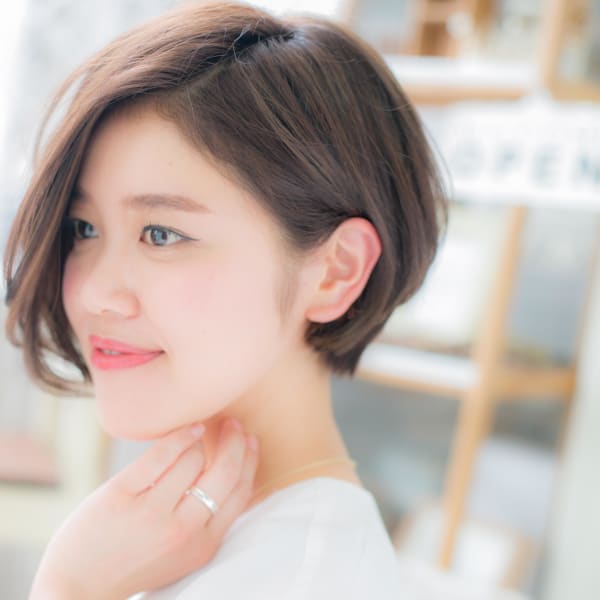 ナチュラルな大人ショート