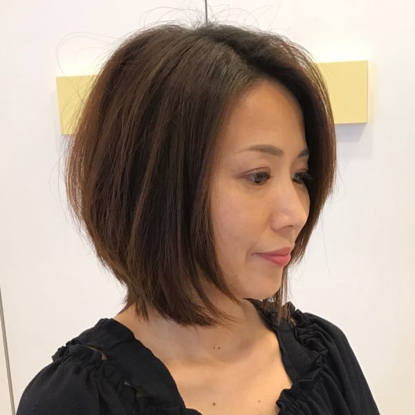 手入れ簡単ボブ