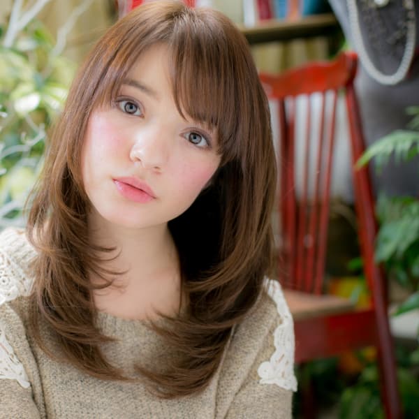 【オススメ順】20代/ストレートパーマ/セクシー/セミロングの髪型・ヘアスタイル 楽天ビューティ