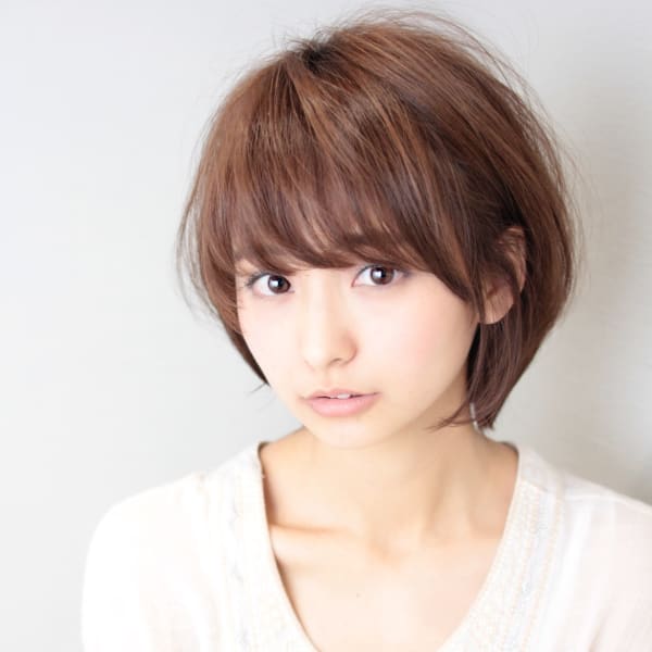 オススメ順 フェミニン ストレート ショートの髪型 ヘアスタイル 楽天ビューティ