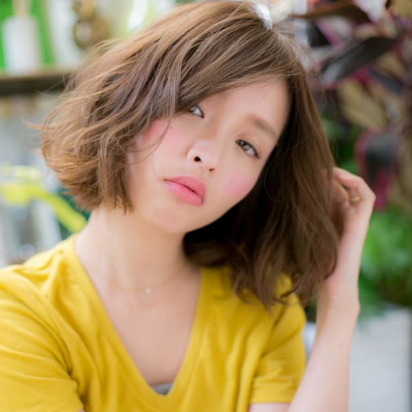 ニュアンスパーマ◎ふわっとミディ