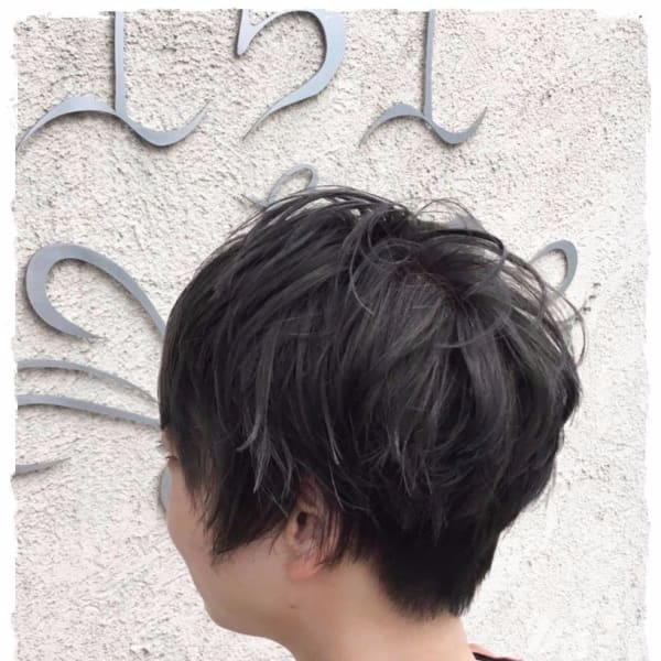 【151e 戸塚】*こなれリトルショート×グレイッシュブルー