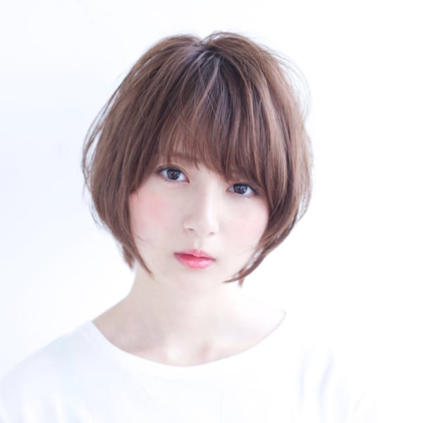 ラベンダーグレージュフェミニンショート【N-611】