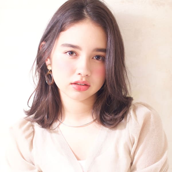 外ハネミックス ニュアンスミディ