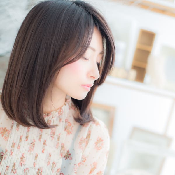 女っぽシンプル◎ハンサムストレート